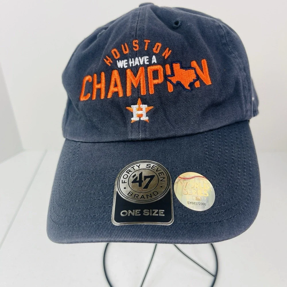 Houston Astros We Have a Champion World Series‎ Baseball Embroidered Cap Hat